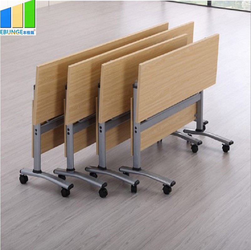 Wholesale Ebunge Office Meeting Training Folding School Table Folding Desk With Wheels from china suppliers