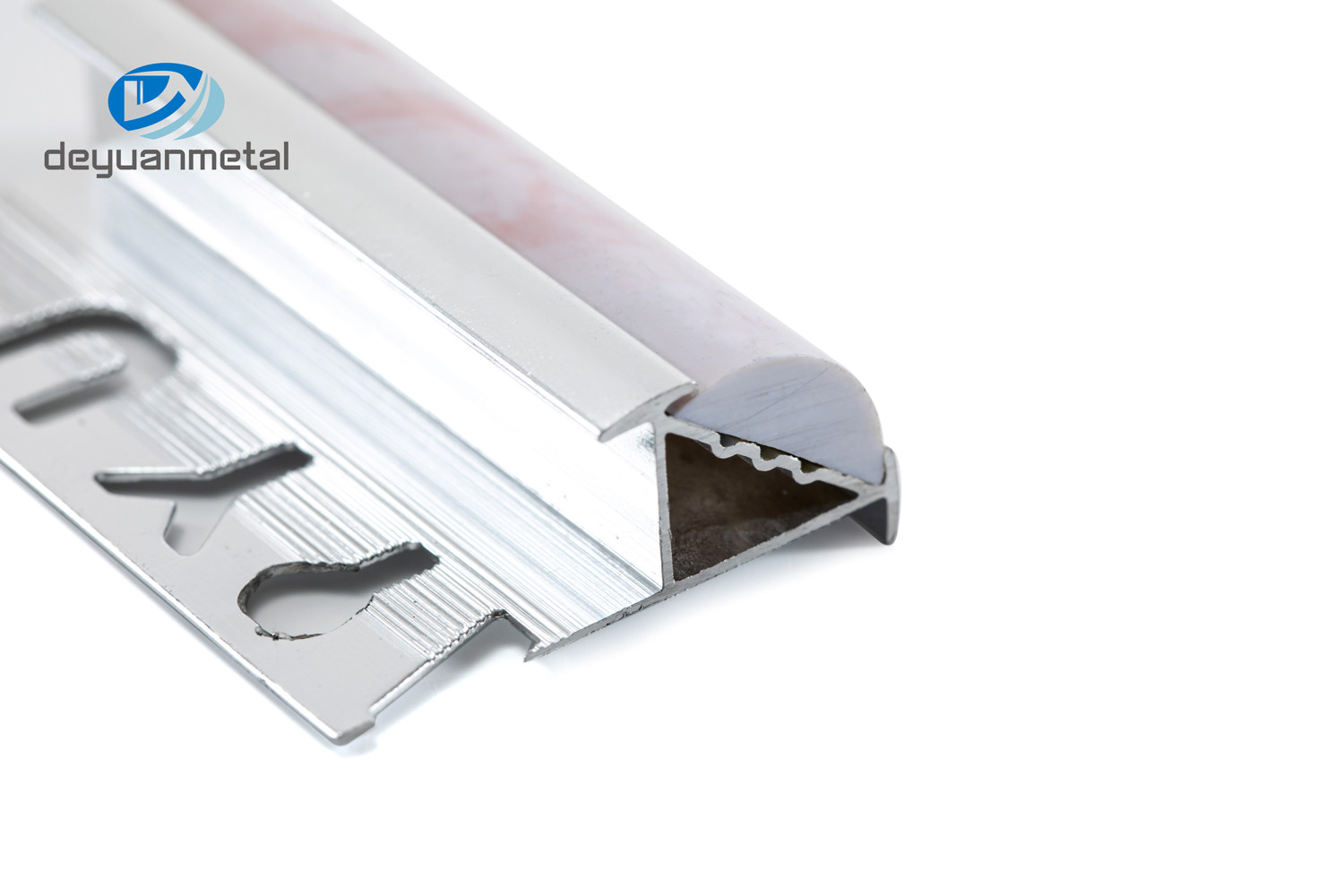 Wholesale Round Aluminium Corner Profiles Anodized Surface with PVC marbling from china suppliers