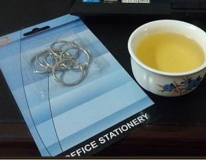 Wholesale Loose leaf rings ,binder rings,hinged snap ring ,6pcs/blister card from china suppliers