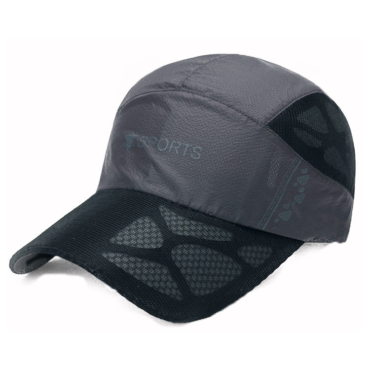 Wholesale Breathable Net 5 Panel Camper Hat Flare Printed Dryfit Sports Cap Waterproof from china suppliers