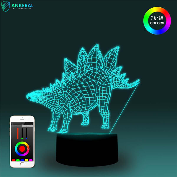 Wholesale Cheap Wholesale 3D Dinosaur Night Lights APP Control for Kids’ Gifts from china suppliers