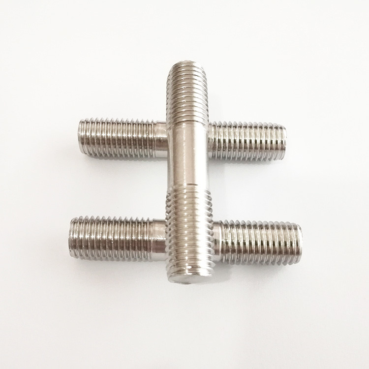 Wholesale High Durable 1.25 Inch Dual Threaded Stud , Threaded Metal Rod Two Head from china suppliers