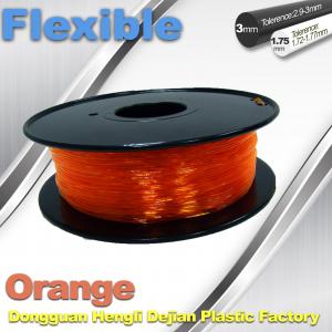 Wholesale Orange Flexible 3D Printer Filament Consumables With Great Adhesion from china suppliers