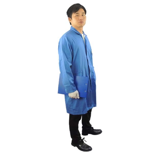 Wholesale Cleanroom Lab Blue White Static Dissipative ESD Smock from china suppliers