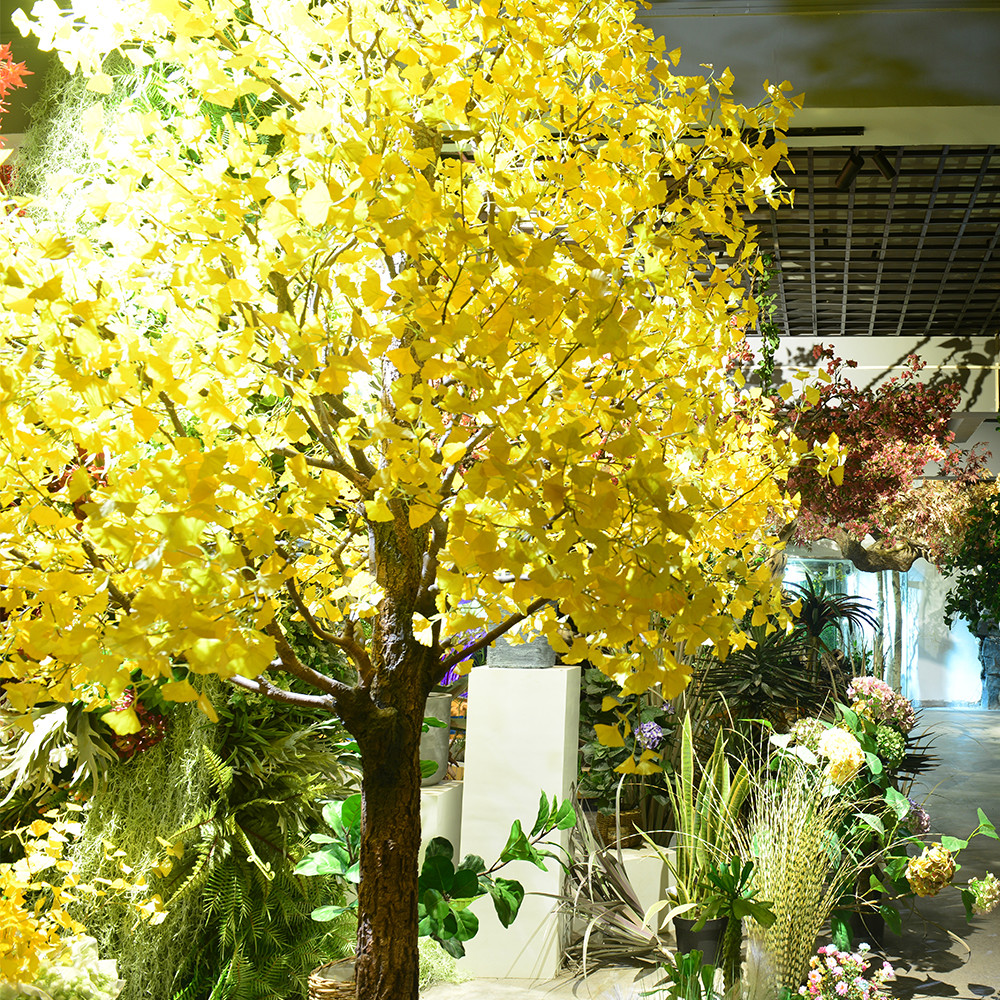 Wholesale Home Garden Uv Artificial Ginkgo Tree for Bathroom from china suppliers