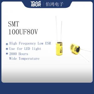 Wholesale TW BOR High Temperature Electrolytic Capacitors 100UF80V 10X13mm from china suppliers