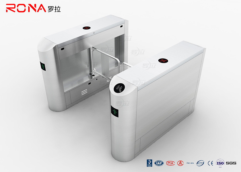 Wholesale Anti Pinch Security Swing Gate Turnstile Stainlee Steel Card Readers Single / Bi - Directional from china suppliers