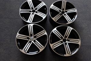 Wholesale Black 7.5J Chrome Finish Alloy Wheels 5 Spoke 19 Inch Rims Volkswagen Golf 7 VII R from china suppliers