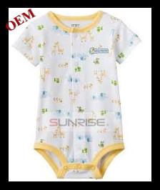 Wholesale summer short sleeve babies clothes for baby romper one year old baby from china suppliers