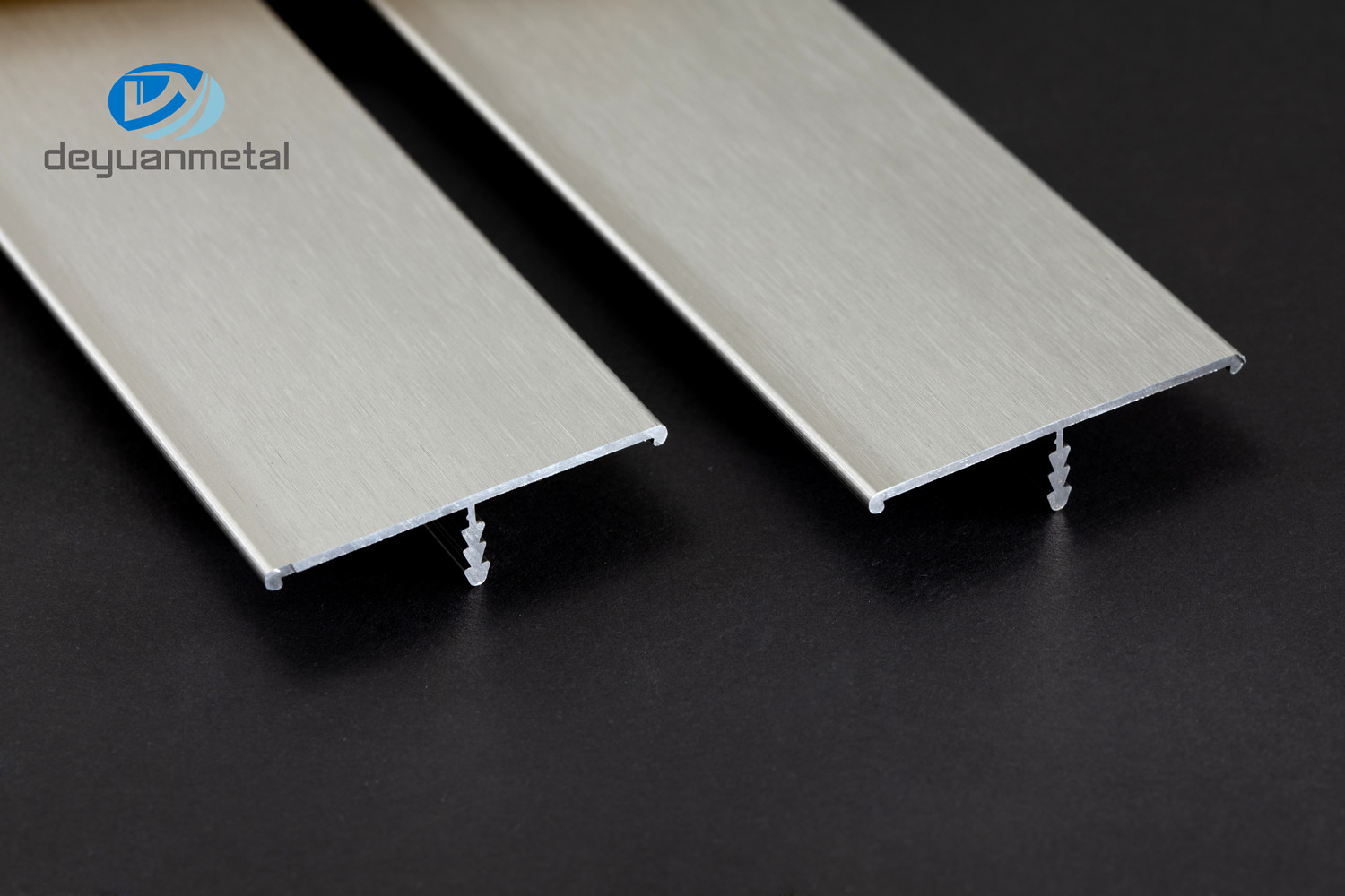 Wholesale Extruded Aluminum T Profiles 2.5m Length Shiny Rose Gold Electrophoresis Brushed from china suppliers