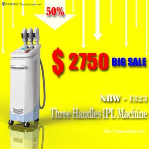 Wholesale 50% discount three handles IPL beauty shr machine for unwanted hair removal from china suppliers