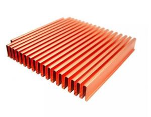 Wholesale High Power Copper Zipper Fin Heat Sink Brazing Fold and Bond ADC12 from china suppliers