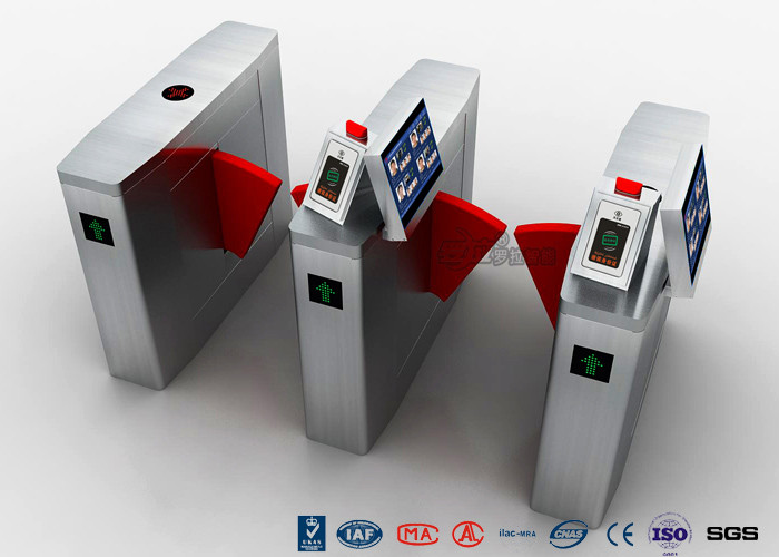 Wholesale Automatic Facial Recognition Turnstile , Fast Lane Retractable Flap Barrier Gate from china suppliers