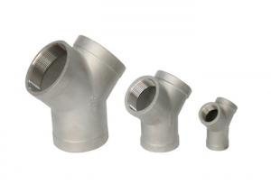 Wholesale 1/2" 3000lb Forged Steel Fittings Stainless Seamless A105 Y Type Tee from china suppliers