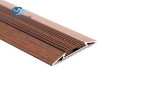 Wholesale ODM Aluminium Anti Slip Stair Edge Nosing , Wood Grain Stair Nosing For Carpet from china suppliers