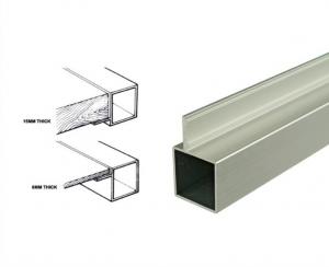 Wholesale 25*25mm Powder Coated Aluminum Square Tubing Frame With Connector For Display Shelf from china suppliers