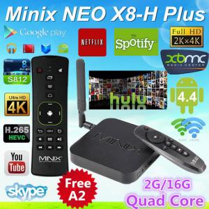 Wholesale MINIX NEO X8-H Plus Android TV Box Amlogic S812 Quad Core 2.0GHz 2G/16G With A2 Lite from china suppliers