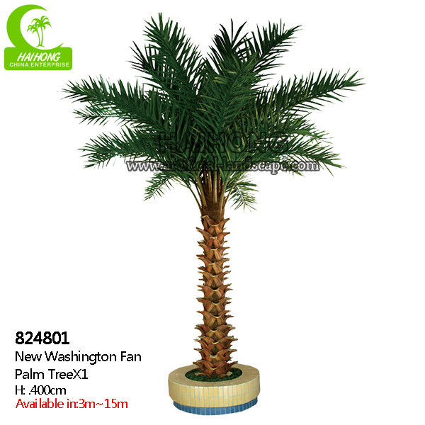 Wholesale 400cm Height Luxury Artificial Outdoor Palm Plants Restaurants from china suppliers