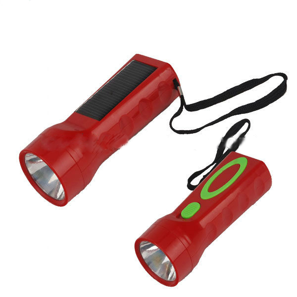 Wholesale Anfly 1 super bright LED rechargeable solar powered emergency flashlight from china suppliers