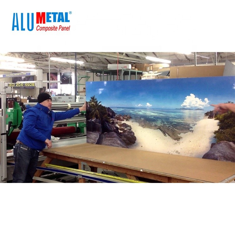 Wholesale 1250mm 8mm PE Aluminum Composite Panel Aluminium Board Panel Mirror Surface AA3003 from china suppliers