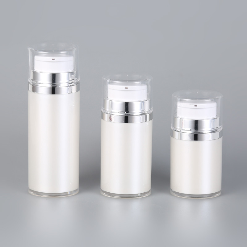 Wholesale 50ml 80ml Acrylic Lotion Airless Bottle Pearlescent White Color from china suppliers