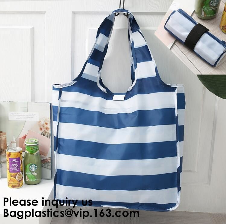 China Foldable Handled Polyester Bag, Wholesale New Design Strawberry Polyester Nylon Bag,Reusable Foldable Polyester Carry Ba on sale