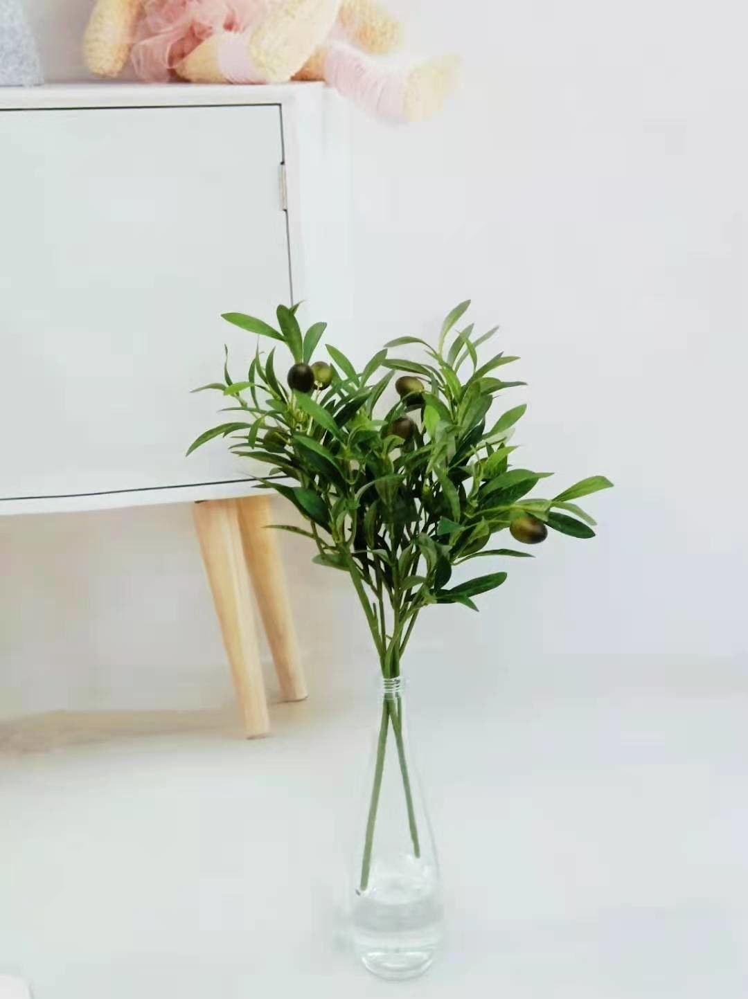 Wholesale 30cm Green Artificia Olive Branch Home Office Garden Decoration from china suppliers