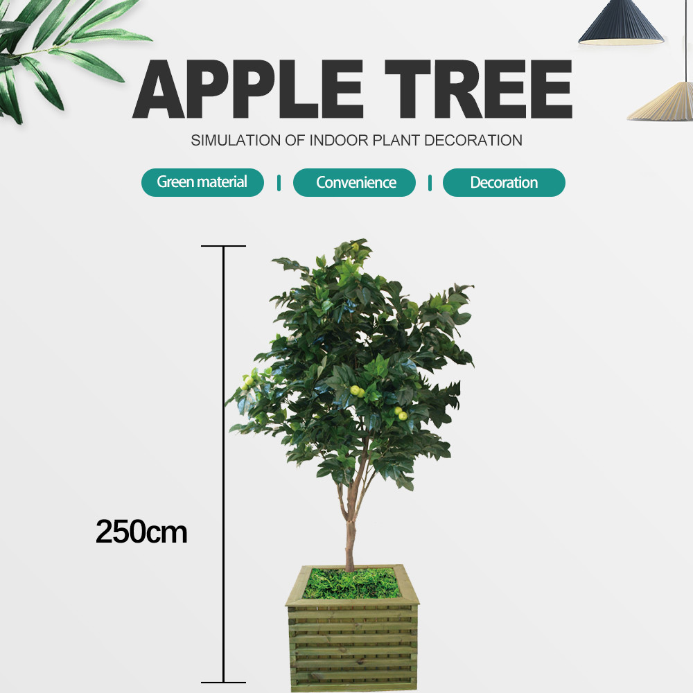 Wholesale Architectural Landscaping Artificial Fruit Plant Bathroom Decorative Apple Tree from china suppliers
