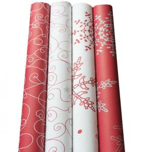 Wholesale Printing gift wrapping paper roll 70x200cm 80gsm art paper customized printing from china suppliers