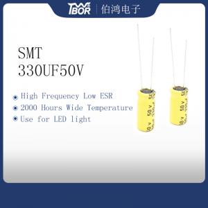 Wholesale 330UF50V High Temperature Capacitor 10x16mm Radial Lead Type Capacitor from china suppliers