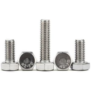 Wholesale SS 316 A4 Flagne Galvanized Hex Bolts High Strength Full Thread Common Bolt Heads from china suppliers