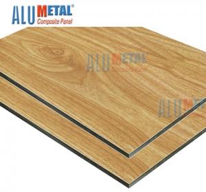Wholesale 1500 X 4000mm NANO Coated Wooden Bond Aluminium Composite Panel 6mm from china suppliers