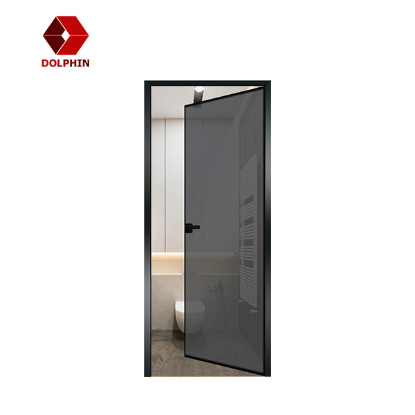 Buy cheap Exterior Aluminum Casement Door Double Swing Narrow Thin Aluminium Frame Door from wholesalers