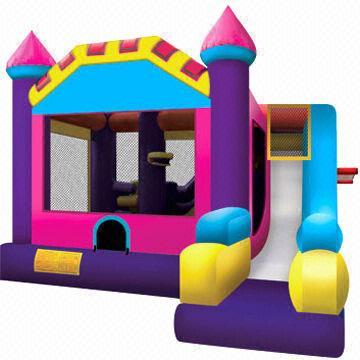 Wholesale Combo 3-in-1 Inflatable Bouncy Castle with Climbing, Slide and Hoop  from china suppliers