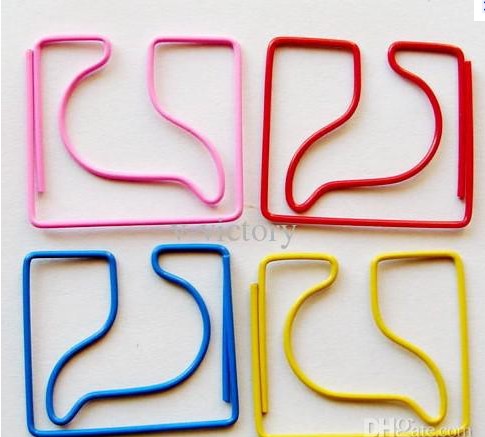 Wholesale Stomache Body Organ Shaped Paper Clip ,assorted colors,10pcs/opp from china suppliers