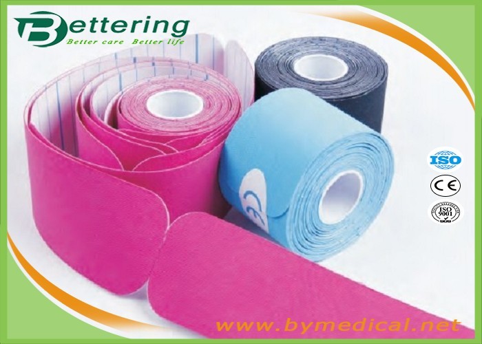 Wholesale Pre Cut I shape Kinesiology Tape 5cm*5m cotton adhesive elastic tape for sporter with various colours from china suppliers