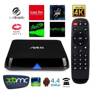 Wholesale In Stock M8 Android Tv Box Amlogic AML-S802 Mali 450 8 Core GPU xbmc 1080p android box from china suppliers