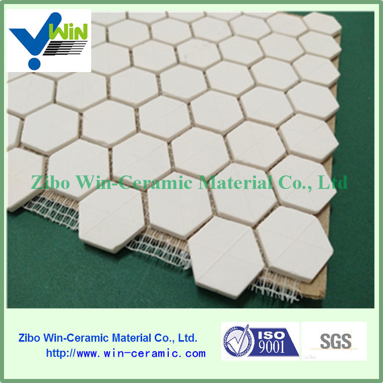 Wholesale Mining and mineral processing alumina ceramic mosaic inner lining sheet from china suppliers