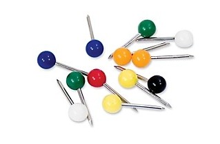 Wholesale Ball pins，map pins，color push pins ,drawing pins from china suppliers