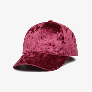 Wholesale Stain Fabric Curved Brim Baseball Cap Custom Embroidery Logo Woven Purple Color from china suppliers