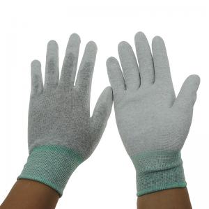Wholesale Grey 13G 280D Nylon PU Coated Palm Fit ESD Gloves from china suppliers