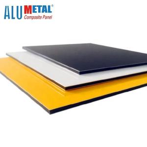 Wholesale 0.4MM 1250mm Fire Rated Aluminium Composite Panel PE Painted Black Acp Sheet AA3003 from china suppliers