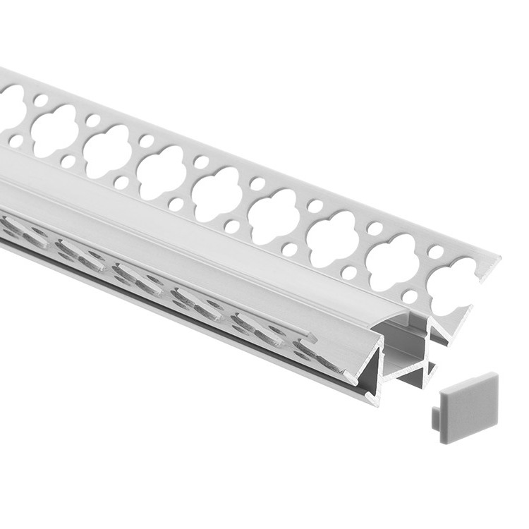 Wholesale 59*17mm Plaster in LED Channel Drywall Gypsum Profile Dimmer With Sense from china suppliers