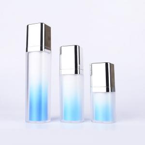 Wholesale Sky Blue Lotion Inner Twist Up Pump Cosmetic Packaging Bottles 15ml 30ml 50ml from china suppliers