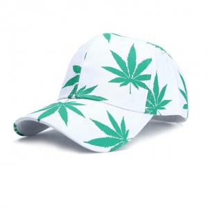 Wholesale 2019 Green Leaf Mens Baseball Hats , Wild Sunshade Printing Casual Baseball Caps from china suppliers