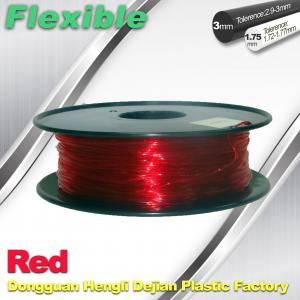 Wholesale Elastic / Rubber Flexible 3d Printer Filament 1.75mm / 3.0mm 1.3Kg / Roll Filament from china suppliers