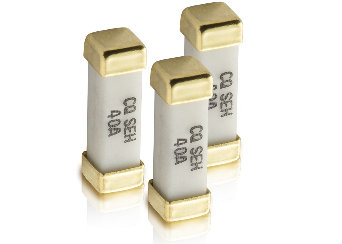 Wholesale 12.3x4.45x4.45mm SEH Series Gold Plated Brass Caps SMD Fuse 60V 40A Square Ceramic For Storage System Power from china suppliers