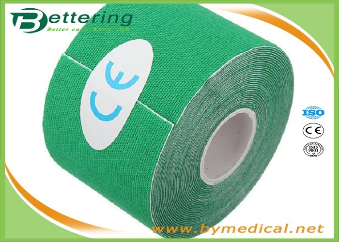 Wholesale 5cm x 5m Kinesiology Tape Kinesio Tape  Waterproof Pure Cotton,Sports Safety Muscle Tape Green Colour from china suppliers