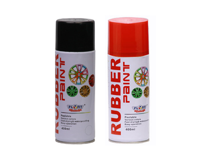 Wholesale High Gloss Plastic Coat Spray Paint , Heat Resistant Black Rubber Coating Spray from china suppliers
