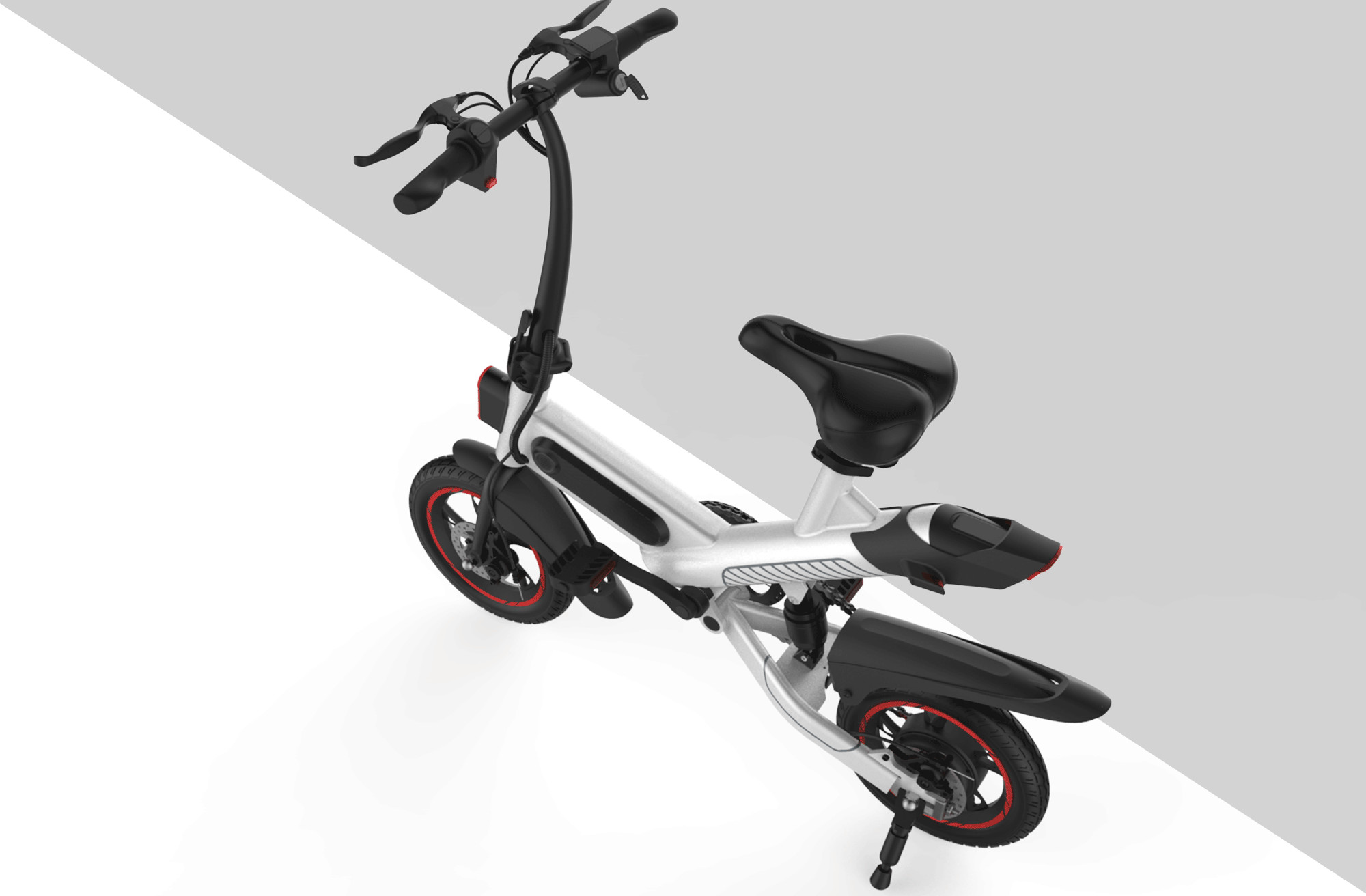 Wholesale Inflated Tire Aluminum Folding Electric Bike High Loading Ability For Adults from china suppliers
